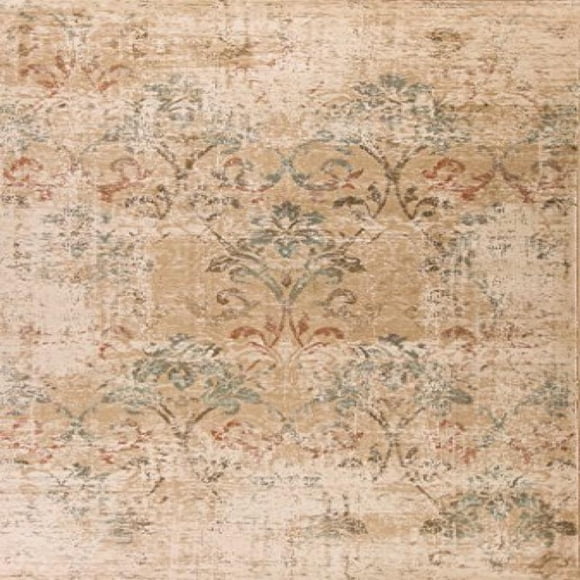 KAS Oriental Rugs, Inc. Heritage 9351 Champagne Damask Size 2'2" x 7'11" Runner