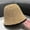 E-409CH Khaki Black Border Lamb Plush Bucket Hat, variant on SikaFu Fisherman's Hat Women's New Autumn/Winter Lamb Plush Colored Bucket Hat Japanese Versatile Warm Sunshade Knitted Bowl Hat