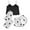 White, variant on Diufon 3PCS Womens Pajamas V Neck Sleeveless Tops Polka Dot Elastic Waist Bow Shorts Pants Sets
