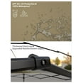 thumbnail image 4 of Luku 10x10 FT Commercial Pop-Up Canopy with One-Push Set-up, Waterproof UV Protection, 4 Detachable Sidewalls, Adjustable Height, Sturdy Steel Frame, Black Event Tent, 4 of 7