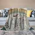 thumbnail image 2 of Orinice Bird Tree Branch Art Nouveau Warm Lightweight Blanket Soft Fleece Throw Blanket for All Seasons - Living Room Sofa Decor Cow Gifts Blanket All Seasons Throw Blanket 40x50in, 2 of 6