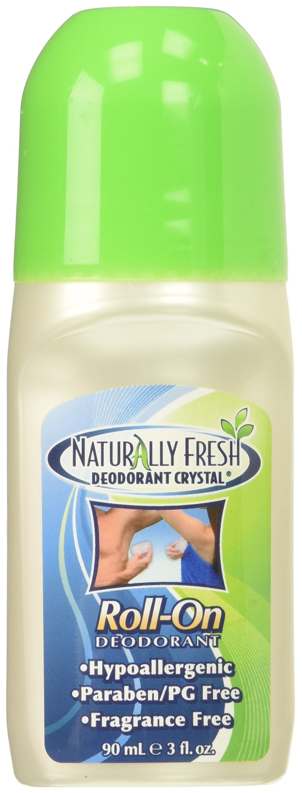 Naturally Fresh Crystal RollOn Deodorant, 3 Fl Oz (2 Pack) NEW