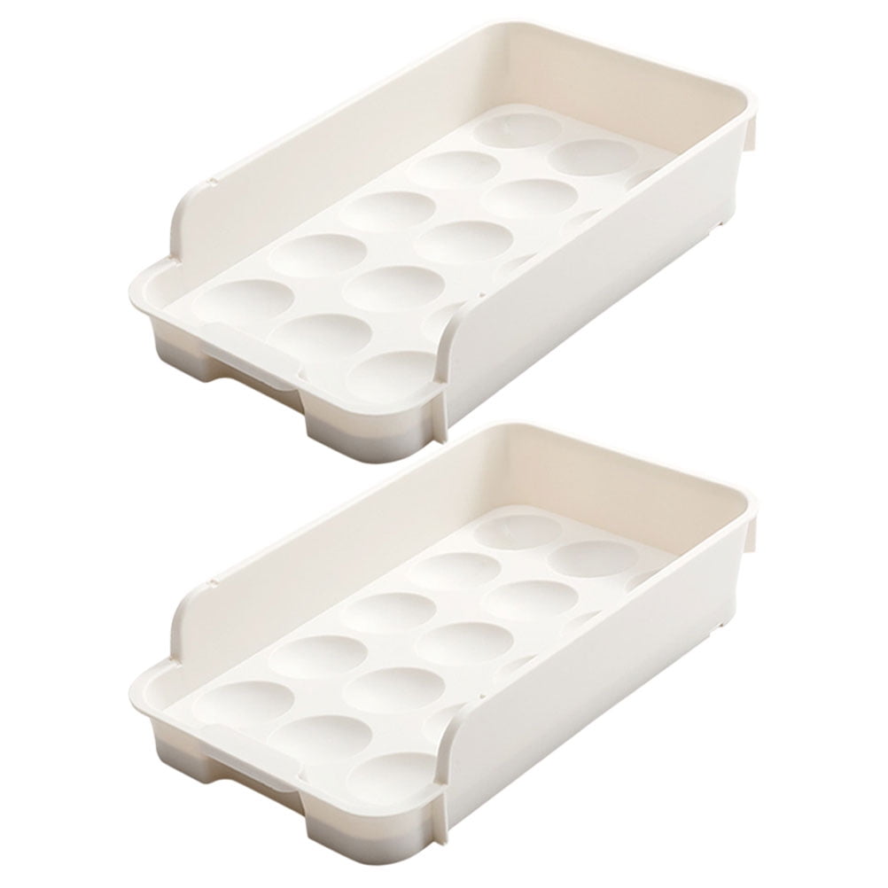 OUNONA 6 Pcs  Refrigerator Egg Organizers Multi-function Egg Trays Household Egg Storage Holders Egg Supply