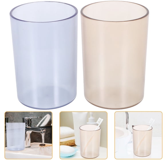 UPGRATOR 4Ud Vaso Para Enjuague Bucal Y Cepillo Plástico Reutilizable Para El