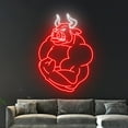 thumbnail image 4 of Handmadetneonsign Bull Neon Sign, Bull Neon Light, Buffalo Led Sign, Custom Animal Neon Light, 4 of 5