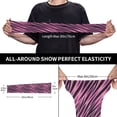 thumbnail image 2 of Sun Protection Arm Sleeves for Men Women, pink black zebra print striped Sleeves to Cover Arms with Thumb Hole Cooling Sleeve, 2 of 6