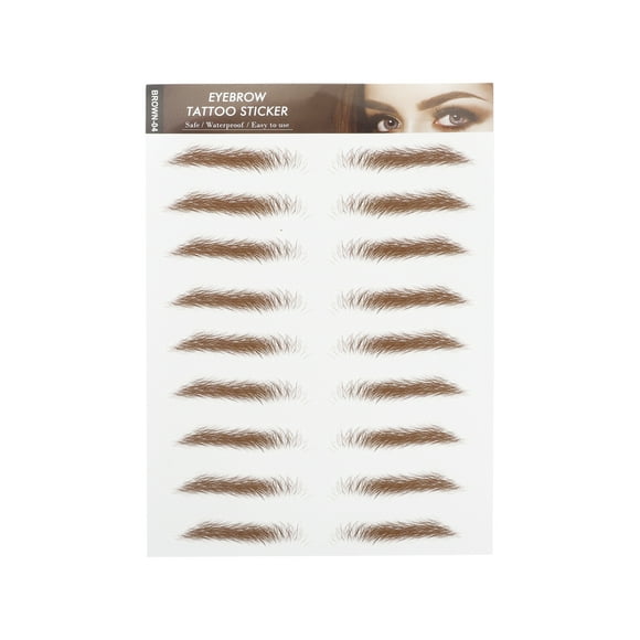 Unique Bargains Tatouage Simulation Sourcils pour Femmes 1 Pce Épais-Racis, Marron