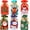 30pcs/set Pattern A, variant on Konsait Christmas Drawstring Bags Burlap Bronzing 16 Pack Small