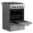 thumbnail image 4 of Forno Breno 24-Inch Freestanding Gas Range, Compact Design, Energy Efficient, 4 of 5
