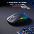 thumbnail image 4 of Ratón inalámbrico para juegos Redragon M719 Pro 10.000 DPI RGB, 4 of 8