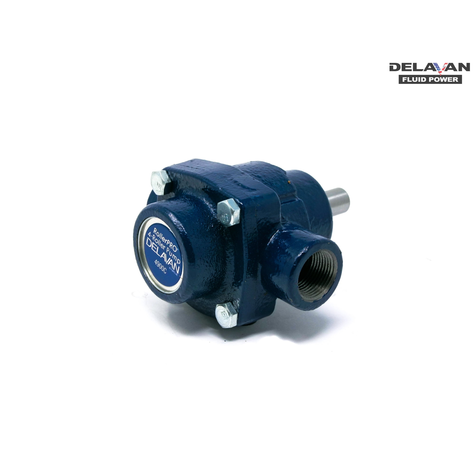 Delavan 4900C 9.2 GPM 150 PSI 2600 RPM Cast Iron Solid Shaft 4-Roller Water Pump