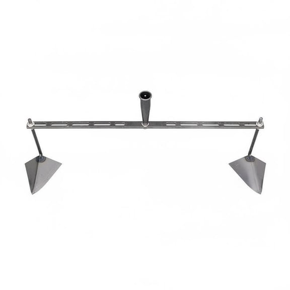 JWQFBC Manual Trenching Hoe Manganese Steel Adjustable Furrower Head Labor Saving Double Blades Garden Cultivator for Gardeners
