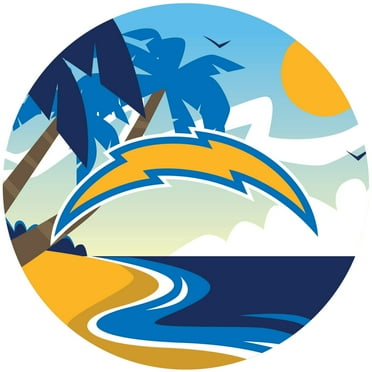 Los Angeles Chargers 12" Landscape Circle Sign