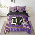 thumbnail image 2 of Erosebridal Football Player Bedding Queen Size, Purple Bed in a Bag Queen size, Modern Ball Game Decor, Reversible 7 Pieces, 2 of 5