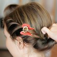 thumbnail image 2 of 4pcs Small Hair Clips Christmas Holiday Party Claw Clips Hair Styling Accessories, 2 of 8