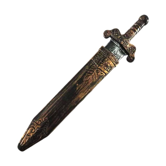 Roman Sword Prop de juguete Sword Toy Novelidad Ligera de imaginación de disfraces portátiles Play Juguete con vaina para la fiesta de A