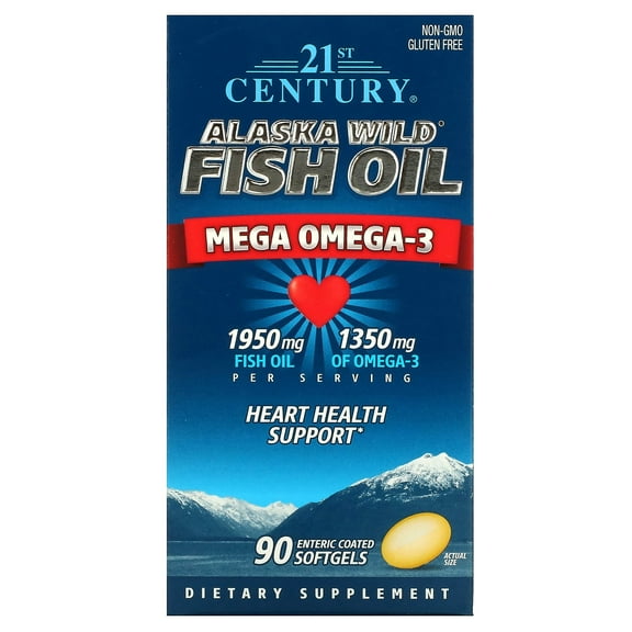 21st Century Alaska Wild Fish Oil Softgels 90 Each