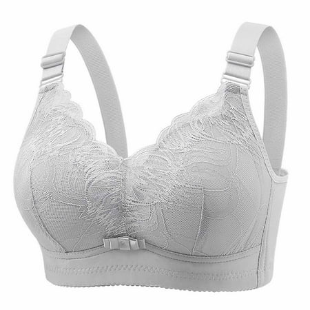 SCSAlgin Womens Comfortable Wireless Bras Push Up Seamless Bralettes Soft V Neck Breathable Full Coverage Everyday Bra