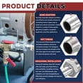 thumbnail image 3 of Uxcell Pack of 1, 304 Stainless Steel Hose Barbs Fittings 3/16" Hose Barbs to 3/8" NPT Male Fittings, Stainless Steel Hex Bars for Home Machines, Massage Bathtubs, and Irrigation Systems, 3 of 7