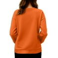 thumbnail image 5 of Ounisa Women's Baseball Crew Neck Solid Color Long Sleeve Maternity T-Shirt Top Pregnancy Shirt, 5 of 6