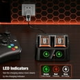 thumbnail image 6 of QQV Rechargeable Battery Pack with Charger Station for Xbox Controller, 2 X6200mWh High Capacity Battery Kit Compatible with Xbox One/Series X|S Controller Charger, 6 of 7
