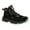 Black-Green, variant on Men’s Leather Work Sneakers Waterproof Lightweight Trainers for Hiking Black-Grey 11