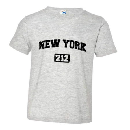 

PleaseMeTees™ Toddler New York 212 Area Code I Love NY Distressed HQ Tee