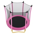 thumbnail image 3 of Trampoline with Basketball Hoop for Kids, SEGMART 65" Indoor Outdoor Toddler Trampoline with Enclosure, Indoor Outdoor Kids Trampoline with Basketball, Small Round Trampoline for Boys Girls, 3 of 10