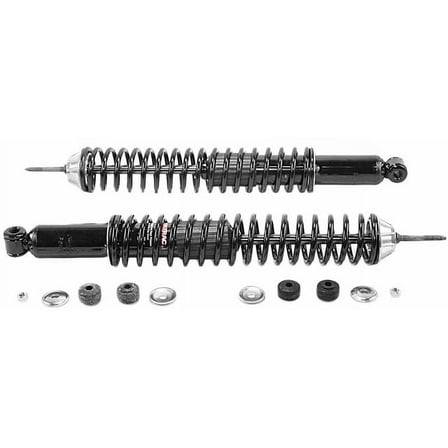 Rear Shock Absorber and Coil Spring Assembly - Compatible with 1992 - 2002 Ford E-250 Econoline 1993 1994 1995 1996 1997 1998 1999 2000 2001