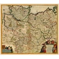 thumbnail image 2 of De Wit 13x12 Gold Ornate Wood Framed with Double Matting Museum Art Print Titled - Saxony Germany - De Wit 1688, 2 of 4