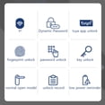 thumbnail image 3 of WAFU Fingerprint Door Lock 4 Unlocked Ways tuya BT Connection APP Unlock Password Unlocking for Homes Apartments, 3 of 9