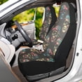 thumbnail image 6 of ALAZA Magic Skulls Car Seat Covers 2 PCs Universal Auto Front Seats Interior Protector, 6 of 7