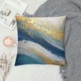 thumbnail image 2 of ERAPDAUR Decorative Throw Pillow Covers, Modern Dark Blue Abstract Oil Painting Art Square Pillows Cover Case For Cushions Sofa Bed Cushion Living Room Farmhouse Outdoor Decoration… 20x20in, 2 of 5