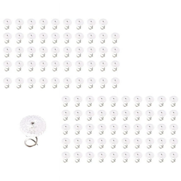 Clear Heads Twist Pins for Upholstery, Slipcovers and Bedskirts,, Set of 100