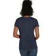 thumbnail image 3 of Hanes Perfect-T Women's Tri-Blend V-Neck T-Shirt Navy Heather L, 3 of 5