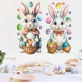 thumbnail image 3 of CoreLiving Spring Window Clings for Glass Windows, 2 Pcs Easter Decorations 2 Sheets, Reusable Bunny Rabbit Stickers Double-Sided for Home Office Holiday Party Decor, 3 of 8