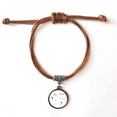 thumbnail image 1 of Geni Constellation Sign Zodiac Bracelet Leather Hide Rope Wristband Brown Jewelry, 1 of 3