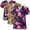 Multicolor, variant on Women's 2-pocket Print Top in 4-way Stretch