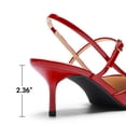 thumbnail image 4 of Dream Pairs Women’s Pointed Toe Pumps Slingback Kitten Heels,, 4 of 7