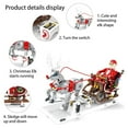 thumbnail image 4 of AirSMall 1572 Pcs Christmas Building Block Set, Reindeer Snow Car Model Kit - Santa Claus Minifigure with Sleigh and Reindeer, Christmas Toy Gift for Kids boy Girl 26.5 x 11.6 x 14.8 In, 4 of 9