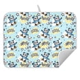 thumbnail image 5 of Ryvnso Cartoon Pandas Skating Dish Drying Mat for Kitchen Countertop 18x24 Large Dish Pad Drainer Rack Dish Sink Mats, 5 of 7