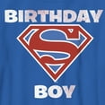 thumbnail image 2 of Boy's Superman Birthday Boy Super Logo  Graphic Tee Royal Blue X Large, 2 of 5