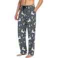 thumbnail image 6 of Top-kevin Men's Pajama Pants Christmas Winter Elastic Waistband Soft Lightweight Sleep Lounge Pajama Bottoms with Pockets,S-XXL, 6 of 13
