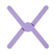 thumbnail image 1 of Matsuzay Alfombrilla resistente al calor Aislamiento cruzado de comedor Mantel individual Posavasos Plegable Púrpura Type3 NO3 Matsuzay HA059526-06, 1 of 6