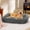 Warm Gray, variant on U By Bedsure Orthopedic Dog Bed for Small Dogs & Cats - Washable Furry Pet Beds, Rectangle Corduroy Fleece Puppy Bed with Removable Zipper Cover, 20 in, Cream