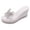 Silver, variant on Women's Backless Wedge Sandals Rhinestone Butterfly Clear Strap Platform Slide Non Slip Dressy Heels Black Size 7