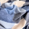 thumbnail image 6 of PMVFHDE Elegant Lightweight Plaid Shawl Scarf Winter Fashion Wrap With Fringe For Casual Travel And Daily Use Blue, 6 of 7