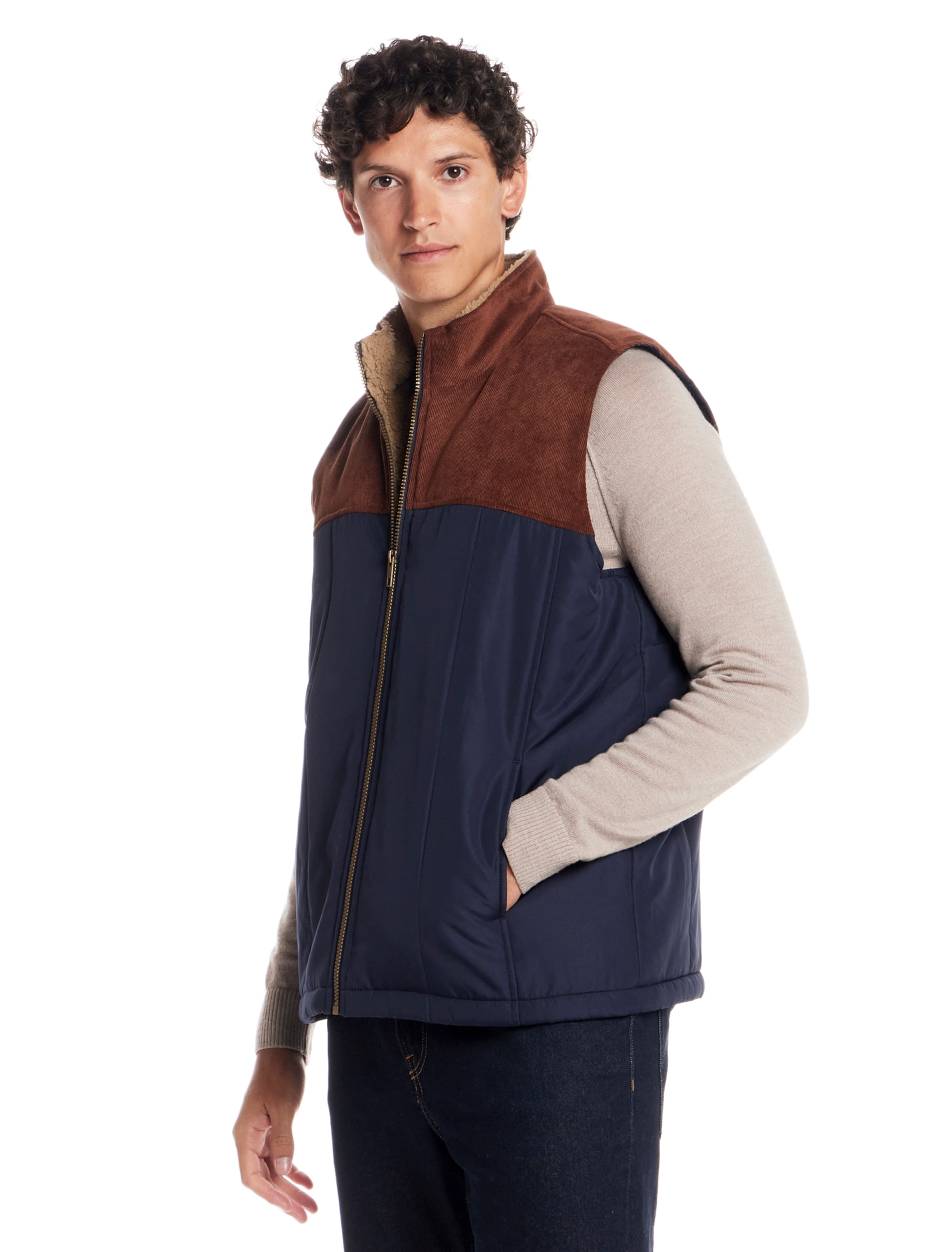 Frontier Threads Men's Mixed Media Corduroy Vest