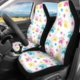 thumbnail image 3 of Uourmeti Paw Print Star Pattern Car Seat Covers Full Set Automotive Seat Cover Interior Easy to Install Auto Accessories Fit for Cars Sedans, 3 of 10