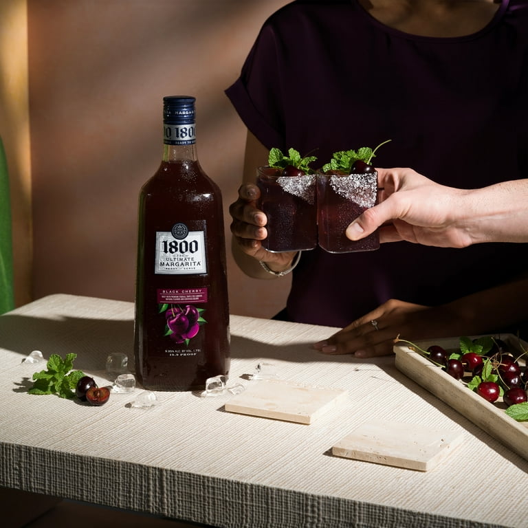 1800 The Ultimate Margarita, Black Cherry, 9.95% ABV, 1.75 L